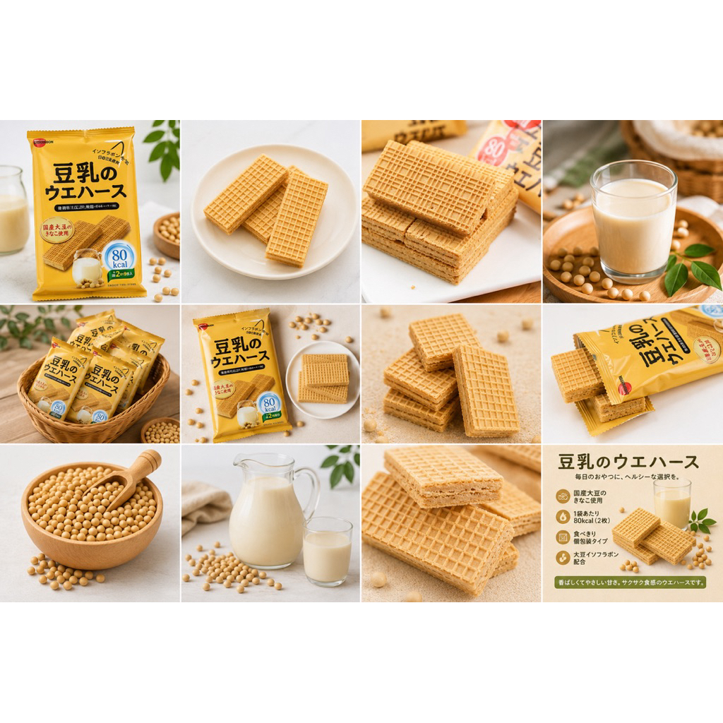 Bánh xốp sữa đậu nành Bourbon Nhật Bản