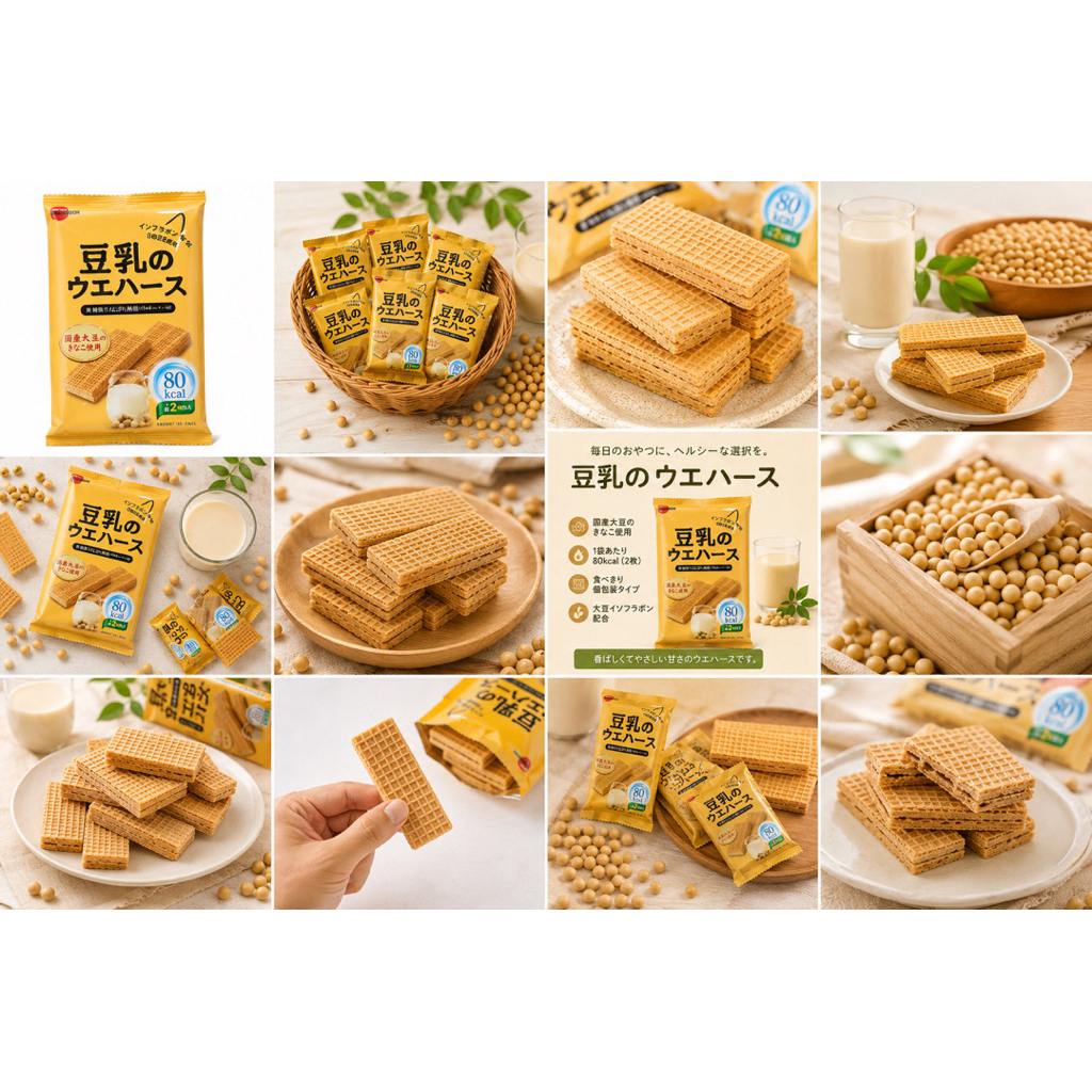 Bánh xốp sữa đậu nành Bourbon Nhật Bản