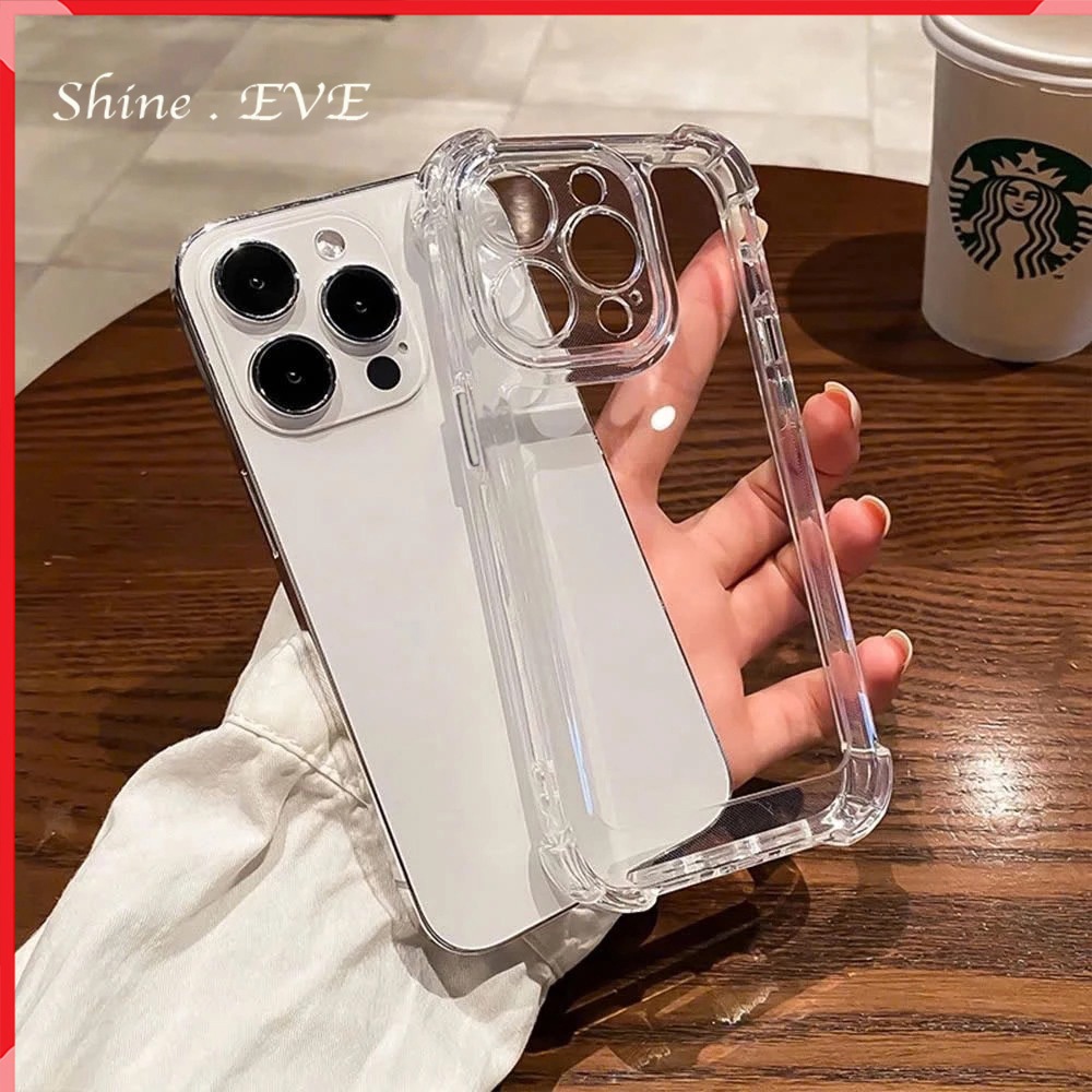 Ốp lưng cao cấp bo 4 góc trong suốt chống sốc bảo vệ camera cho iphone 7 8 X Xs Xsm 13 12 11 14 15 16 17 18 Promax Plus