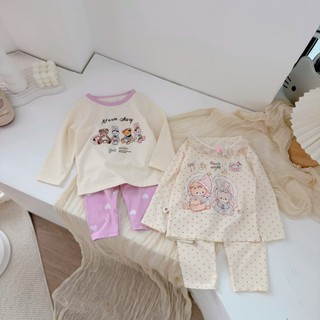 Quần áo trẻ em, Bộ cotton hoạ tiết cho bé 9-21kg S2166 Tiểu Yến KID