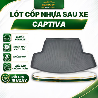 Lót cốp Chevrolet Captiva 2007 - Nay - Nhựa dẻo TPO Không mùi, Chuẩn khít form xe, Chống thấm nước