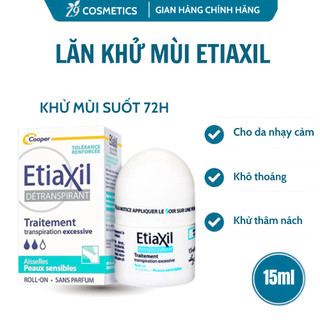 Lăn Khử Mùi Etiaxil Cho Da Nhạy Cảm Giảm Tiết Mồ Hôi Khô Thoáng Dài Lâu 15ml