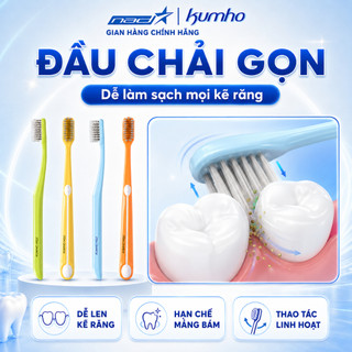 Bàn Chải Đánh Răng Kumho HQ2 Lông Tơ Xoắn Kép Làm Sạch Sâu KẽRăng, Không GâyTổn Thương Nướu