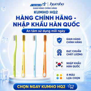 Bàn Chải Đánh Răng Kumho HQ2 Lông Tơ Xoắn Kép Làm Sạch Sâu KẽRăng, Không GâyTổn Thương Nướu