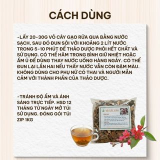 Vỏ Thân Cây Gạo Khô 1kg Nguyên Chất | Dược Liệu Khô Chọn Lọc | Thảo Dược Đạt Huyền