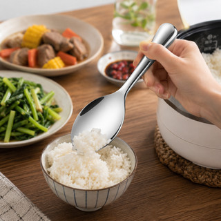 Muôi Xới Cơm Inox SUS 304 Cao Cấp - Muỗng Vá Cơm Sáng Bóng, Cách Nhiệt, Tiện Lợi Dùng Hàng Ngày
