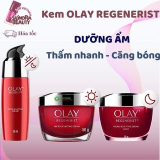 Kem Dưỡng Ẩm OLAY REGENERIST Chống Lão Hóa Kem Dưỡng Ngày & Đêm Olay REGENERIST Trắng Da - Skinora Beauty