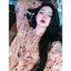 Set bộ voa lụa hoa đỏ sakura QCCC