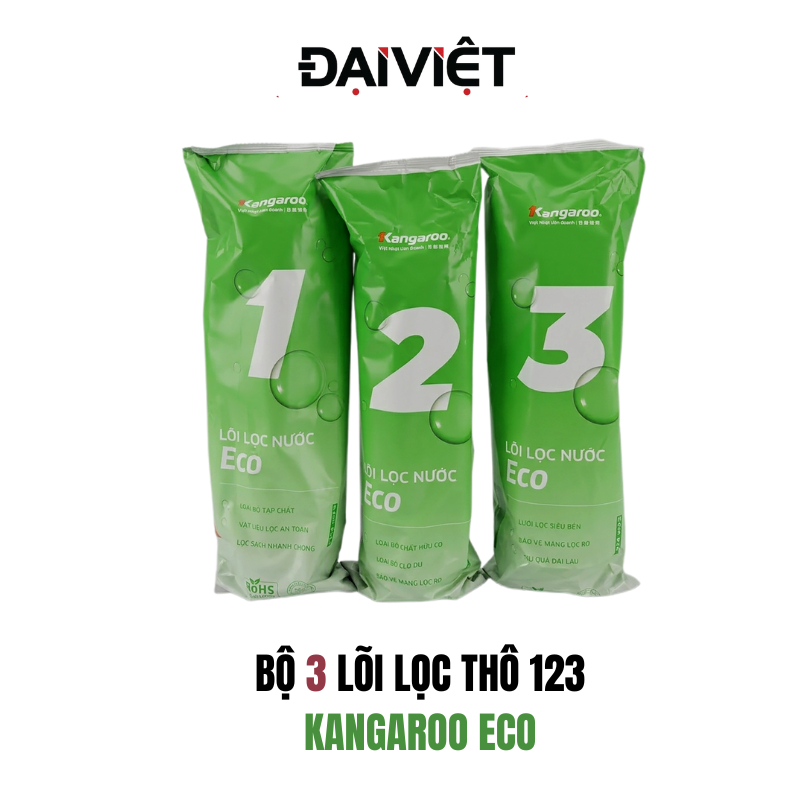 Combo 3 Lõi Lọc Thô số 123 Kangaroo ECO chính hãng