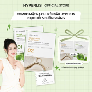 Combo Mix 10 Mặt Nạ Chuyên Sâu Hyperlis Phục Hồi & Dưỡng Sáng [Hộp 10 Miếng / Combo Mix 5-5]