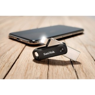 USB 3.0 OTG SanDisk ixpand Go 128GB Flash Drive - đầu laining và USB (Bạc)