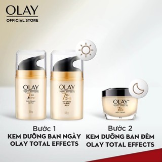 Kem Dưỡng Ẩm Olay Total Effects 7 In One Phục Hồi Da Kem Dưỡng Ẩm Ngày & Đêm Olay Trắng Da - Skinora Beauty