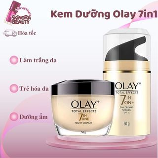 Kem Dưỡng Ẩm Olay Total Effects 7 In One Phục Hồi Da Kem Dưỡng Ẩm Ngày & Đêm Olay Trắng Da - Skinora Beauty