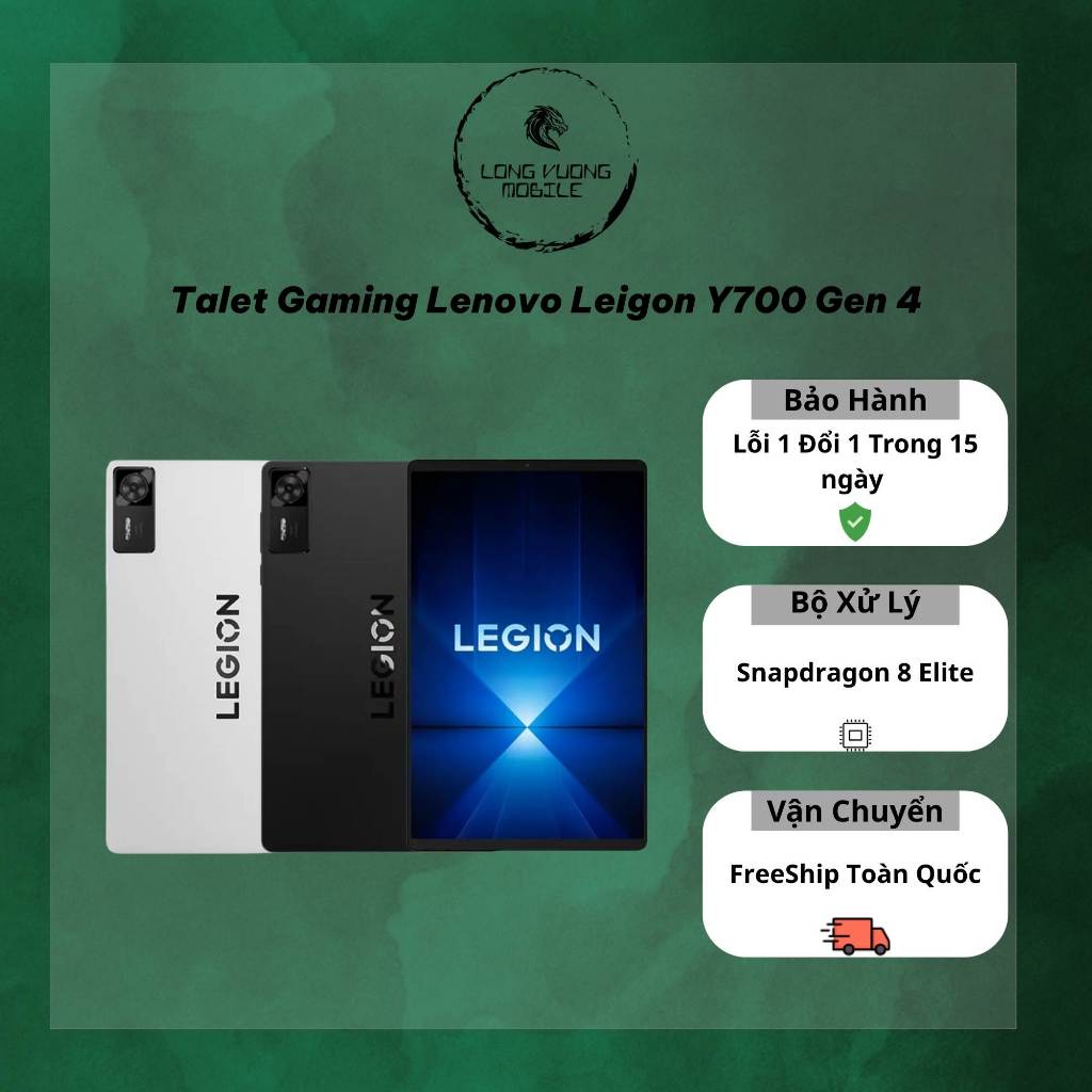 [NEWSEAL] Máy tính bảng chơi game Lenovo Legion Y700 Gen 4 Snapdragon 8 Elite | Long Vương Mobi