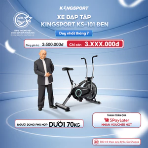 Xe đạp tập KINGSPORT KS-101 tập luyện toàn thân, tích hợp đồng hồ đo lường chỉ số