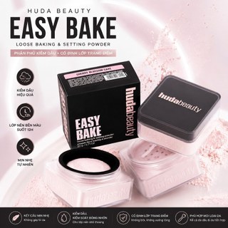 Phấn Phủ Huda Beauty Easy Bake Setting Powder 20g Kiềm Dầu, Làm Mịn Da, Che Phủ Lỗ Chân Lông, Giữ Lớp Trang Điểm Lâu Trô