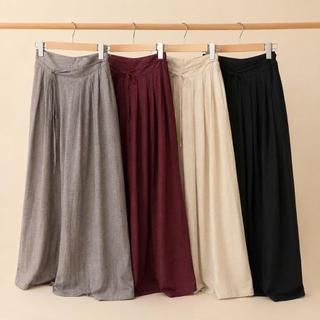 Quần Suông Dáng Váy Ống Rộng Nữ Bigsize 40-75KG, Chất Đũi Vân Mây Mềm Mát, Chun Sau Co Giãn Thoải Mái, Thời Trang Chathi