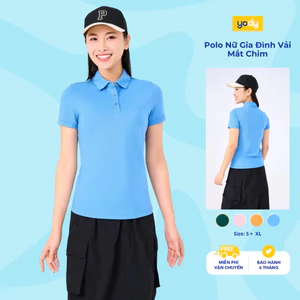 Áo Polo Nữ YODY Cotton Mắt Chim Co Giãn Thoáng Mát Chống Nhăn APN7280