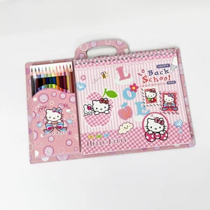 Set Quyển Tô Màu Kèm Bút Chì Màu Màu Nước Sáp Màu Chủ Đề Capybara Panda Quà Tặng Cho Bé MUN STORE SQVEBM5