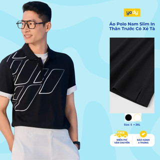 [BST Cooler & Closer] Áo Polo Nam Yody Slim In Thân Trước Có Xẻ Tà MCPO26A036