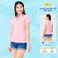 Áo phông có cổ YODY nữ tay ngắn vải cotton mắt chim,áo thun cổ bẻ phông thoáng mát mềm mịn APN7280
