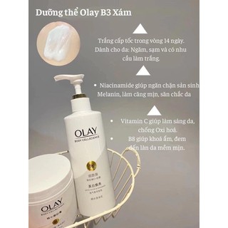 Sữa Dưỡng Thể OLAY Vitamin C Bright Ultra Whitening Trắng Da Toàn Thân Dưỡng Thể Olay Body B3 - Skinora Beauty