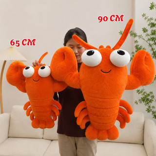 Gấu Bông Tôm Hùm Alaska Hàng Chuẩn QCCC 90cm/65cm Càng To Mắt Lồi, Lông Mượt