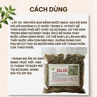 Tía Tô Khô 1kg Nguyên Chất | Lá Tía Tô Khô Chọn Lọc | Dược Liệu Khô | Thảo Dược Đạt Huyền