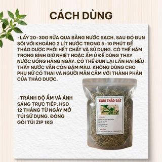 Cam Thảo Đất Khô 1kg Nguyên Chất | Dược Liệu Khô Chọn Lọc | Thảo Dược Đạt Huyền