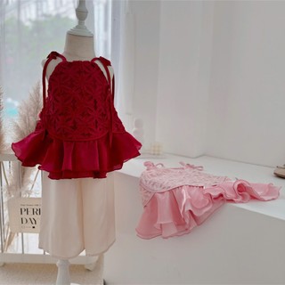 Quần áo trẻ em, Set trung thu 2 màu cho bé gái 9-26kg S2170 Tiểu Yến KID