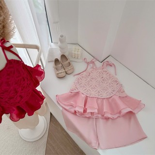 Quần áo trẻ em, Set trung thu 2 màu cho bé gái 9-26kg S2170 Tiểu Yến KID