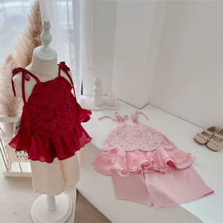 Quần áo trẻ em, Set trung thu 2 màu cho bé gái 9-26kg S2170 Tiểu Yến KID