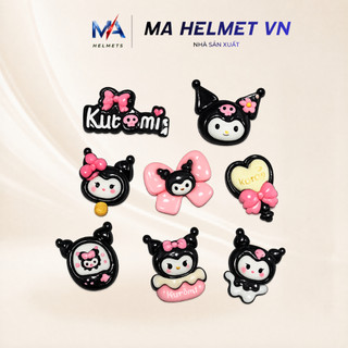 Bộ 5 Charm Kuromi Dễ Thương Phong Cách Cá Tính