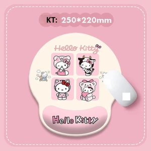 Lót Chuột Máy Tính Có Đệm Kê Tay Hello Kitty Êm Ái, Hỗ Trợ Chống Mỏi Cổ Tay MUN STORE LDEMKI6