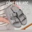 Dép da nam quai ngang CORVIN phối khoá, dép đế cứng chống trơn trượt, form công thái học êm chân
