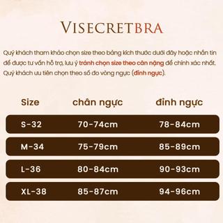 VISECRETBRA Áo Ngực Bra Áo Lót Hở Lưng Kèm Dây Trong Chất Su Mỏng Nhẹ Mút Giọt Nước Fit Vòng 1 -- VN260565