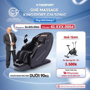 CHỈ GIAO MIỀN BẮC | Ghế massage KINGSPORT G16 Sonic công nghệ Massage Kingtech Touch Pro, 12 bài massage chuyên nghiệp