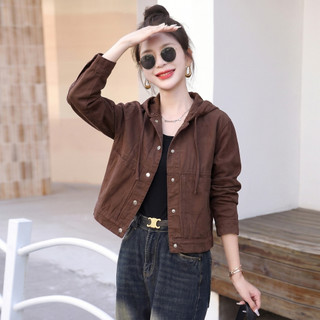 Áo khoác KAKI nữ MOLADY nút bấm phối nón cá tính phong cách trẻ trung K618