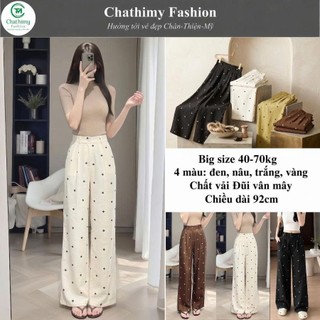 Quần Đũi Thêu Họa Tiết Dáng Suông Ống Vừa Nữ Hàn Quốc - Cạp Cao, Mặc Mát, Dài 90cm/100cm - quần short