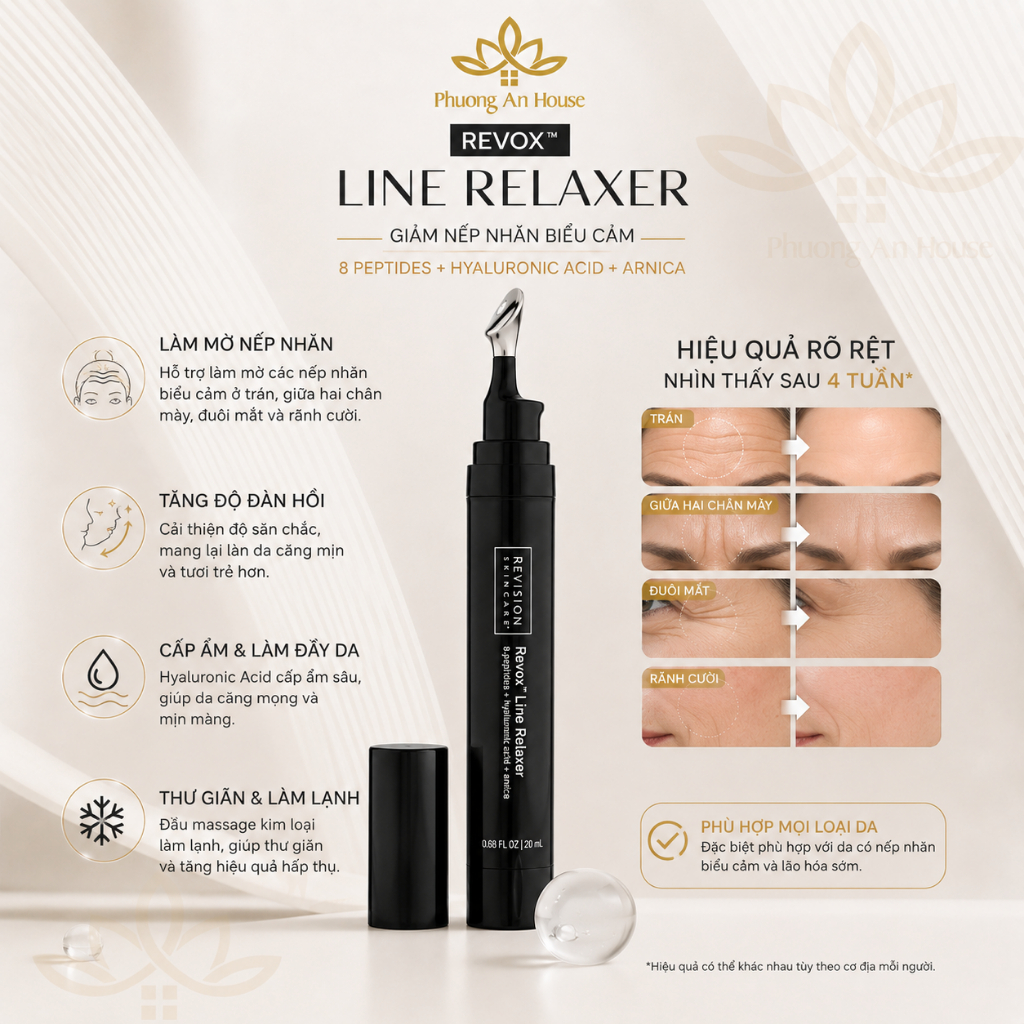 Serum xoá nhăn toàn diện Revision Skincare REVOX LINE RELAXER 20mL