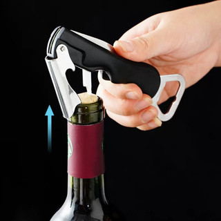 Dụng Cụ Mở Nắp Chai Đa Năng 4in1, Mở Nút Chai, Cắt Giấy Bạc, Tay Cầm Chống Trượt Tiện Lợi