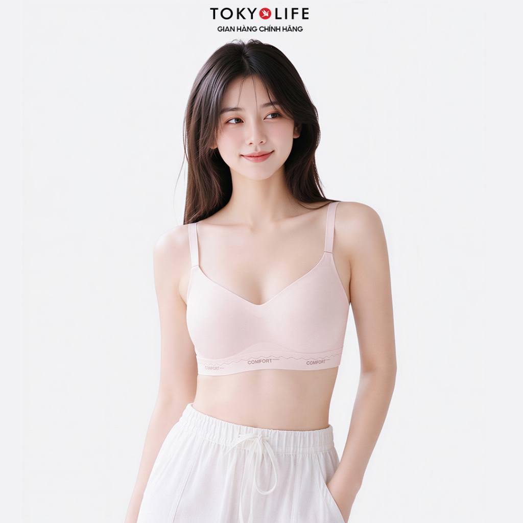Áo Bra Nữ TOKYOLIFE Tàng Hình Không Viền Không Gọng COMFORT Siêu Mềm Nhẹ Nâng Ngực Thoáng Khí - 40006071