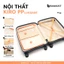 Vali Du Lịch Bamozo Kiro Size 20/24/28 Nhựa PP Cao Cấp Chống Vỡ, Khoá Kéo Chống Rạch_Kiro