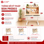 [MẪU MỚI 2026] Bộ bàn học chống gù Sakawin Premium B03 Thiết kế mặt bàn bo tròn thông minh, giá sách ba tầng rộng rãi — ảnh 2