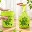 Cuộn 100 túi đựng rác hương ngải cứu chống côn trùng, chống muỗi có quai xách tiện dụng 45x45cm