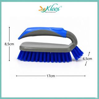 [Kleex] Bàn chải chà sàn nhựa tay cầm cán ủi hai màu tiện lợi, bàn chải giặt đồ, cọ nhà vệ sinh đa năng - K39