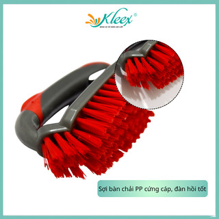 [Kleex] Bàn chải chà sàn nhựa tay cầm cán ủi hai màu tiện lợi, bàn chải giặt đồ, cọ nhà vệ sinh đa năng - K39