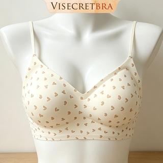 VISECRETBRA Áo Ngực Bra Áo Lót Hở Lưng Kèm Dây Trong Chất Su Mỏng Nhẹ Mút Giọt Nước Fit Vòng 1 -- VN260565