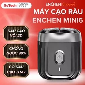 Máy Cạo Râu Enchen Mini6 Dòng Máy Quốc Dân Đầu Cạo Nổi 2D Nhỏ Gọn Cạo Sạch Nhanh Pin Trâu 2 Tháng