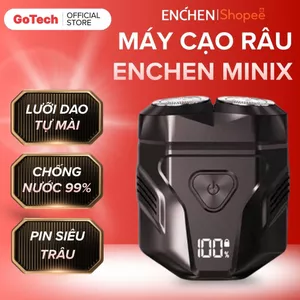 Máy Cạo Râu Enchen MiniX - Đầu Cạo Nổi 2D, 15 Lưỡi Dao Kép Tự Mài, Siêu Bền, Nhỏ Gọn Tiện Lợi